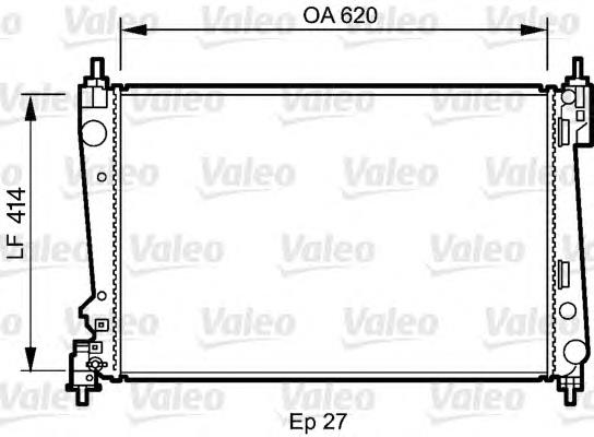 Radiador 735041 VALEO