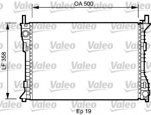 735045 VALEO radiador refrigeración del motor