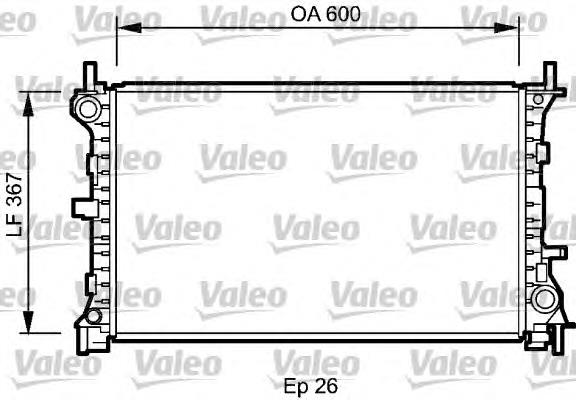 735046 VALEO radiador refrigeración del motor