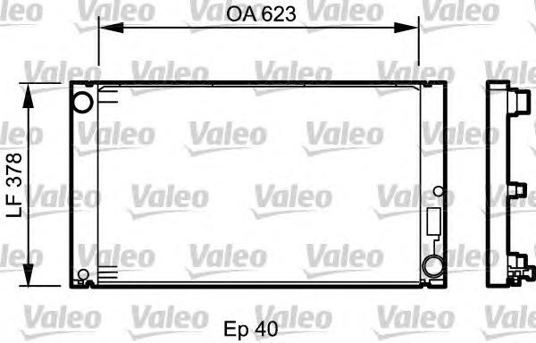 735034 VALEO radiador refrigeración del motor