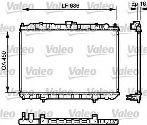 735062 VALEO radiador refrigeración del motor