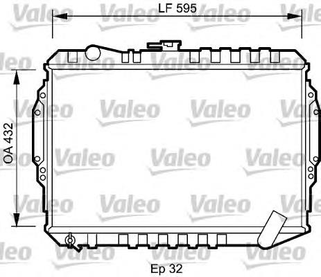 735060 VALEO radiador refrigeración del motor