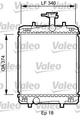 735072 VALEO radiador refrigeración del motor