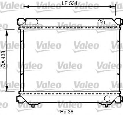 735074 VALEO radiador refrigeración del motor