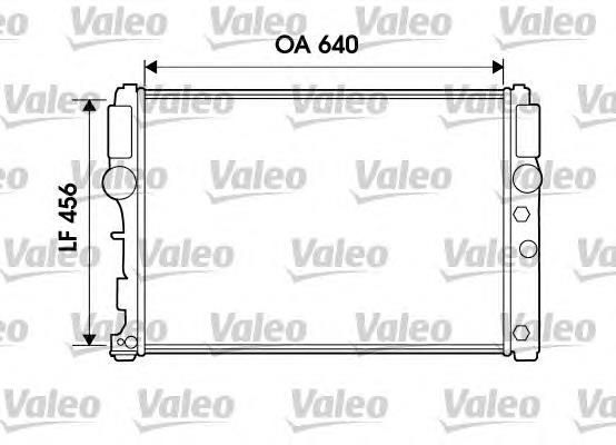 734805 VALEO radiador