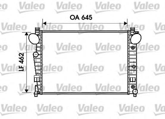 734801 VALEO radiador refrigeración del motor