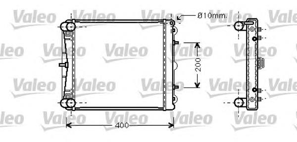 Radiador refrigeración del motor 734827 VALEO