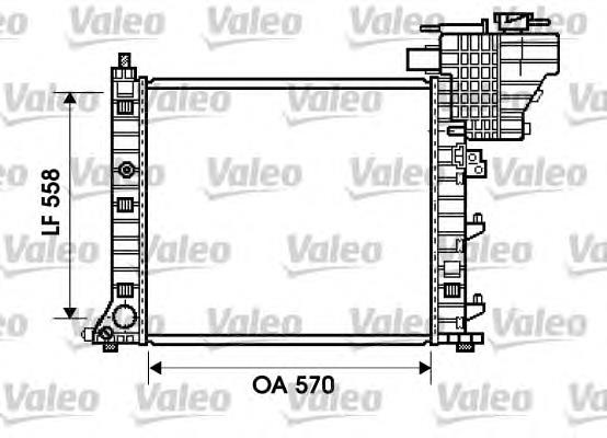 Radiador refrigeración del motor A6385012401 Mercedes