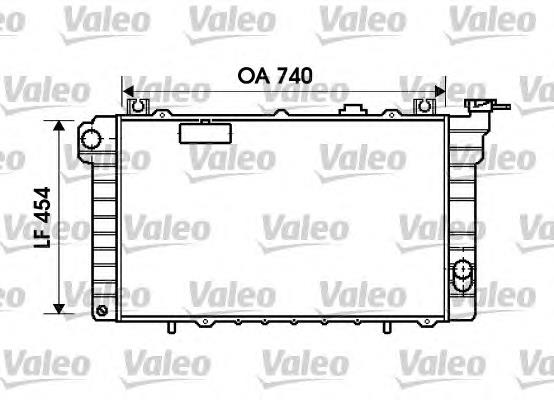 Radiador refrigeración del motor 734819 VALEO