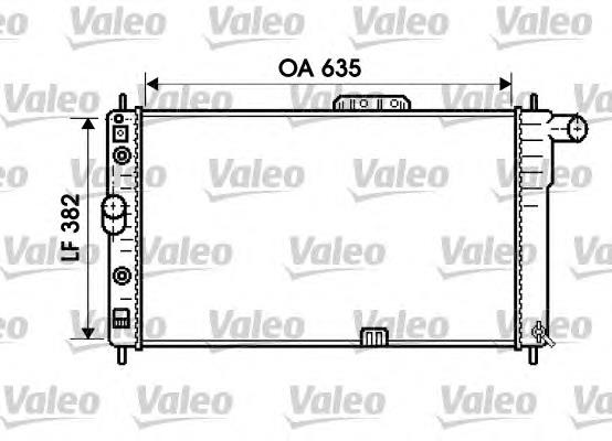 734761 VALEO radiador refrigeración del motor