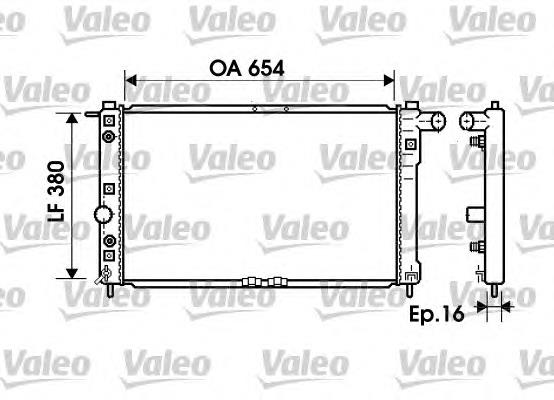 Radiador refrigeración del motor 734765 VALEO