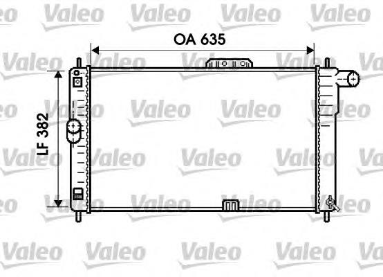 734766 VALEO radiador refrigeración del motor