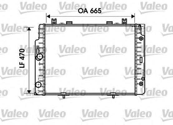 Radiador refrigeración del motor 734793 VALEO