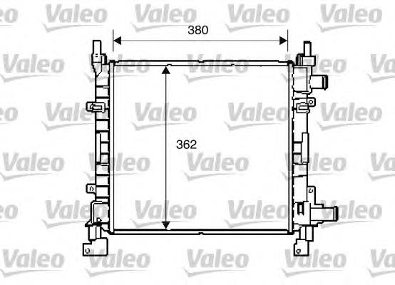 Radiador refrigeración del motor 734772 VALEO