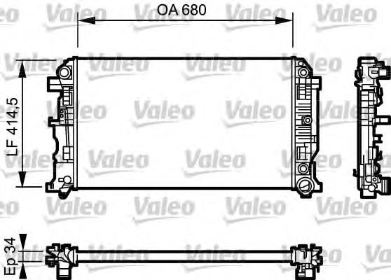 734929 VALEO radiador refrigeración del motor