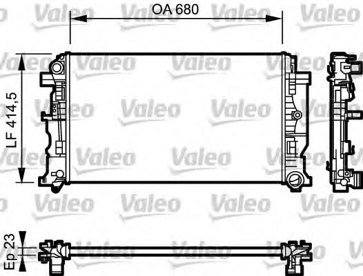 734927 VALEO radiador refrigeración del motor