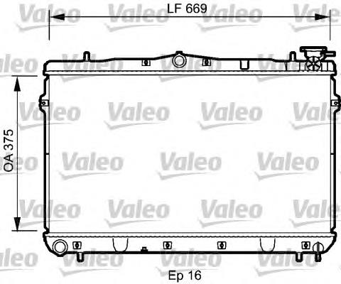 734950 VALEO radiador refrigeración del motor