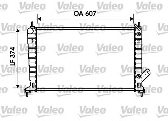 Radiador refrigeración del motor 734830 VALEO