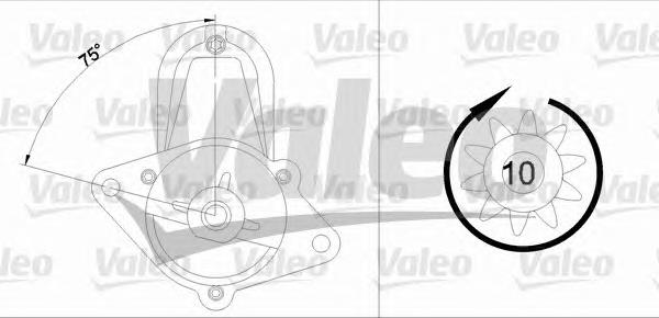 Motor de arranque 458228 VALEO