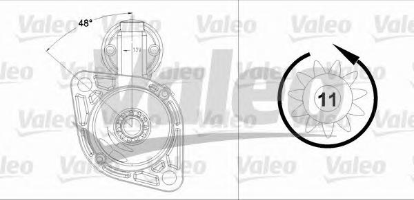 Motor de arranque 458218 VALEO