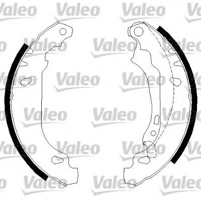 562650 VALEO zapatas de frenos de tambor traseras