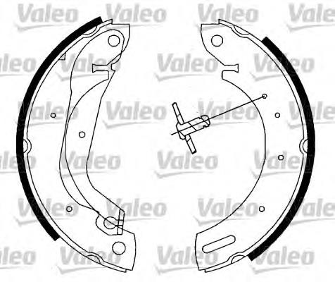 562782 VALEO zapatas de frenos de tambor traseras