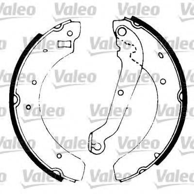 Zapatas de frenos de tambor traseras 562602 VALEO