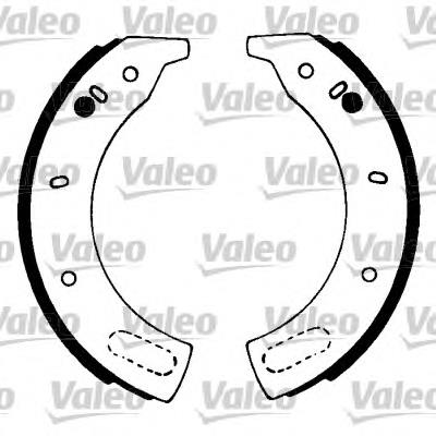 Zapatas de frenos de tambor traseras 562034 VALEO