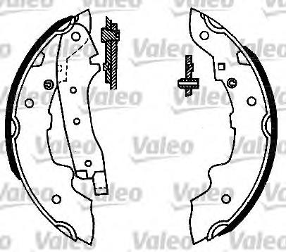 562027 VALEO zapatas de frenos de tambor traseras