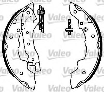 Zapatas de frenos de tambor traseras 562026 VALEO