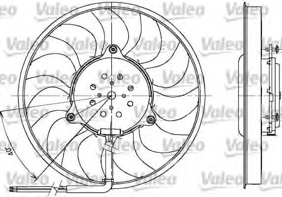 698612 VALEO ventilador (rodete +motor refrigeración del motor con electromotor completo)