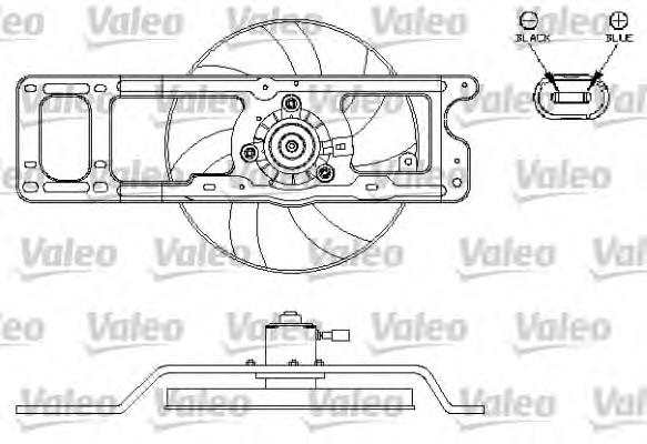 Ventilador (rodete +motor) refrigeración del motor con electromotor completo 601623W2 Polcar