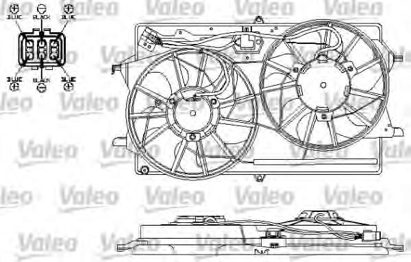 Ventilador (rodete +motor) refrigeración del motor con electromotor completo 320123W3 Polcar