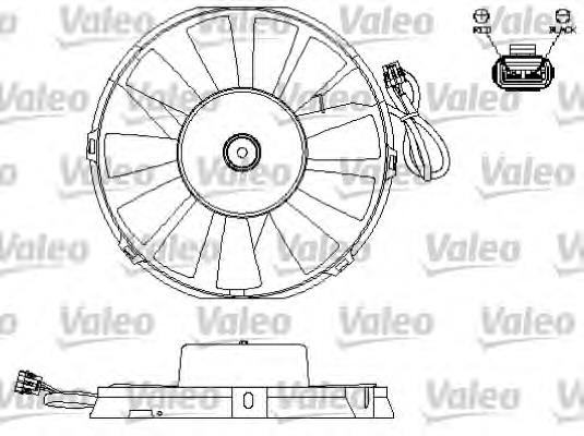 696172 VALEO ventilador (rodete +motor aire acondicionado con electromotor completo)