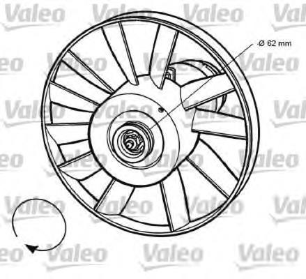 Motor del ventilador de enfriado 696032 VALEO