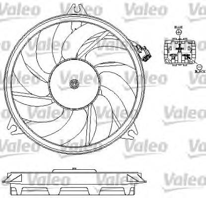 Ventilador (rodete +motor) refrigeración del motor con electromotor completo 352047 ERA