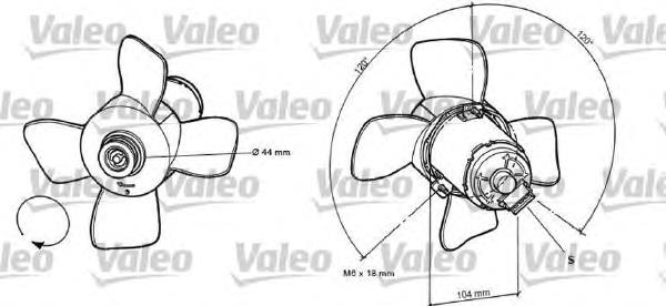 696038 VALEO ventilador (rodete +motor refrigeración del motor con electromotor completo)