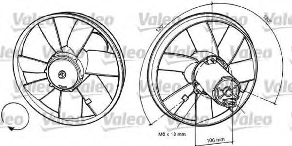 698367 VALEO rodete ventilador, refrigeración de motor