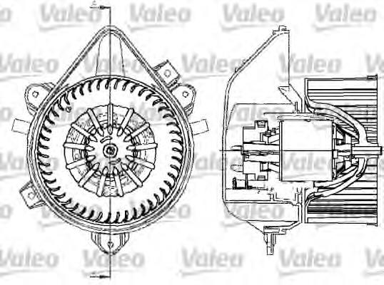 698533 VALEO motor eléctrico, ventilador habitáculo