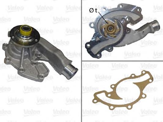 506829 VALEO Bomba refrigerante coche