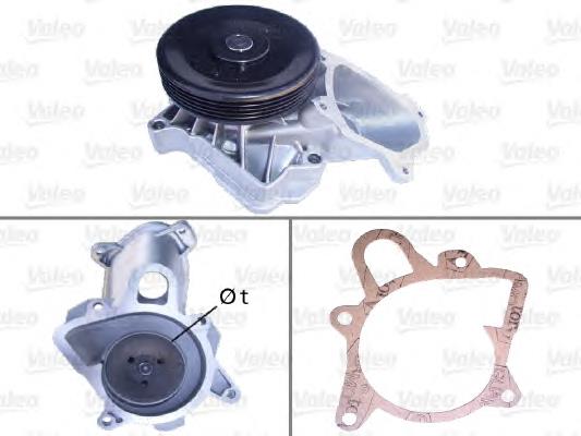 506710 VALEO Bomba refrigerante coche