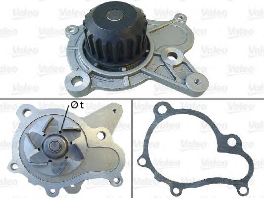 506814 VALEO Bomba refrigerante coche