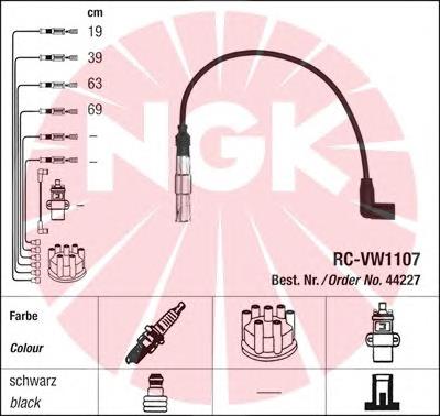 Juego de cables de encendido 44227 NGK