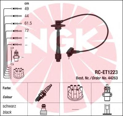 Juego de cables de bujias NGK 44263 precio, desde 36,12 EUR