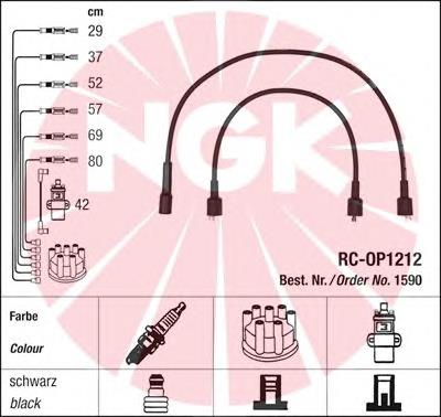 1590 NGK juego de cables de encendido