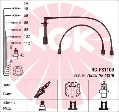 44276 NGK Cables de alta tensión, juego
