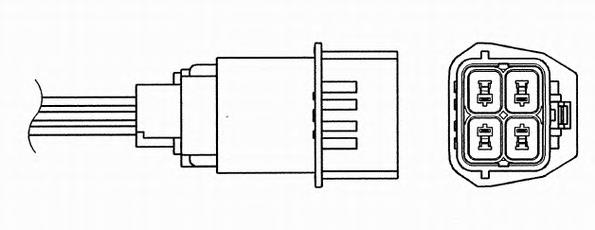 1552 NGK Sonda lambda (NOx, O2)