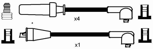 Juego de cables de bujias NGK 8297 precio, desde 36,96 EUR