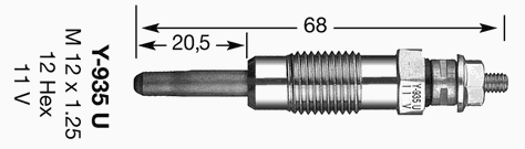 4791 NGK bujía de precalentamiento