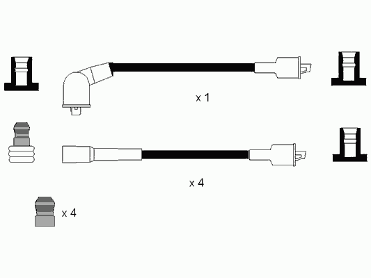 Cables de bujías 665 NGK